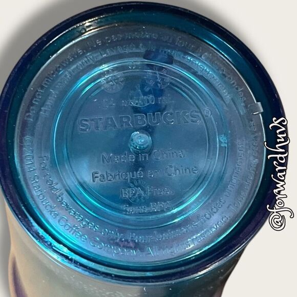 Starbucks Blue Chevron Ombre Venti Tumbler – 24 Ounce - Picture 5 of 7
